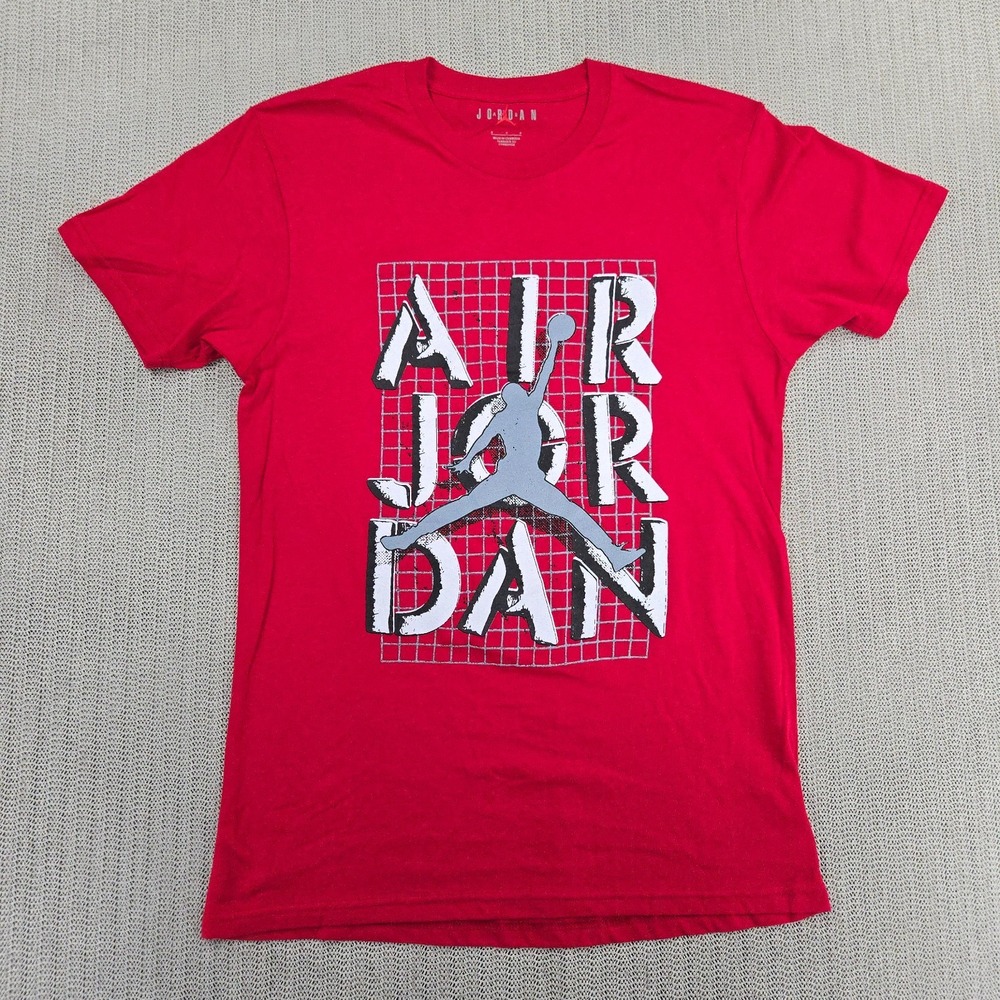 Jordan Shirt Mens Small Red Short Sleeve Jumpman Logo Graphic Tee Nike